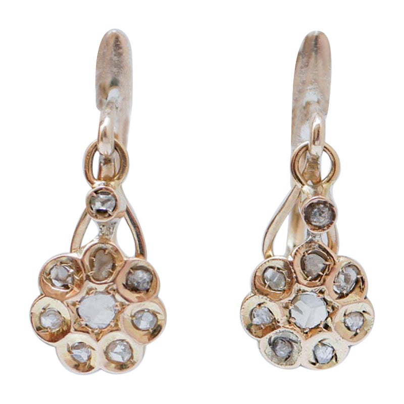 Diamanti, Orecchini in oro rosa in vendita
