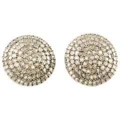 Diamonds Rose Gold Silver Antique Earrings