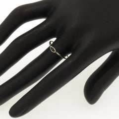 Blue Sapphire Rose Gold Stacking Ring Handcrafted in Italy by Botta Gioielli