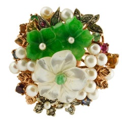 Diamonds Rubies Emeralds Sapphires Green Agate White Stones Gold Silver Ring