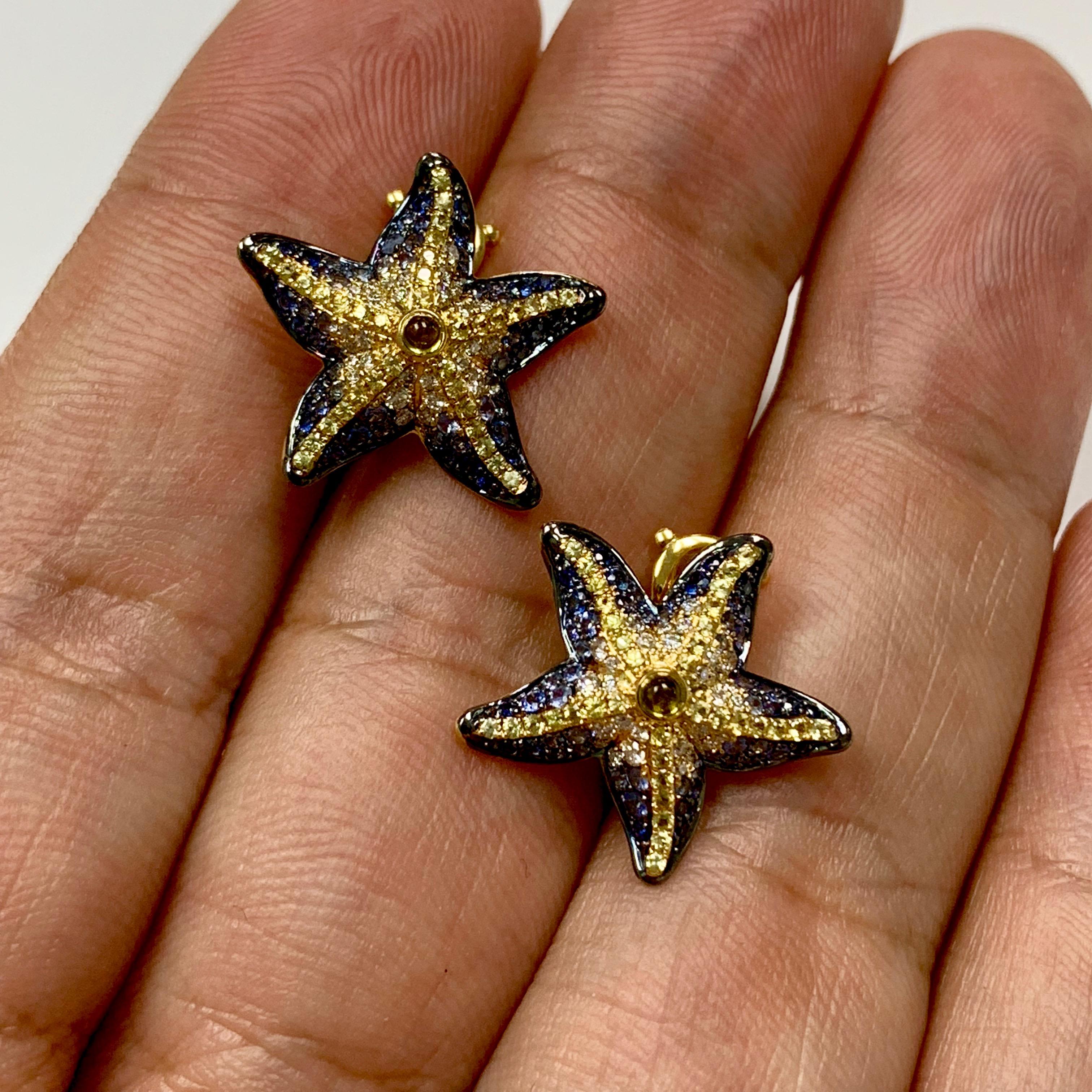 pandora starfish earrings