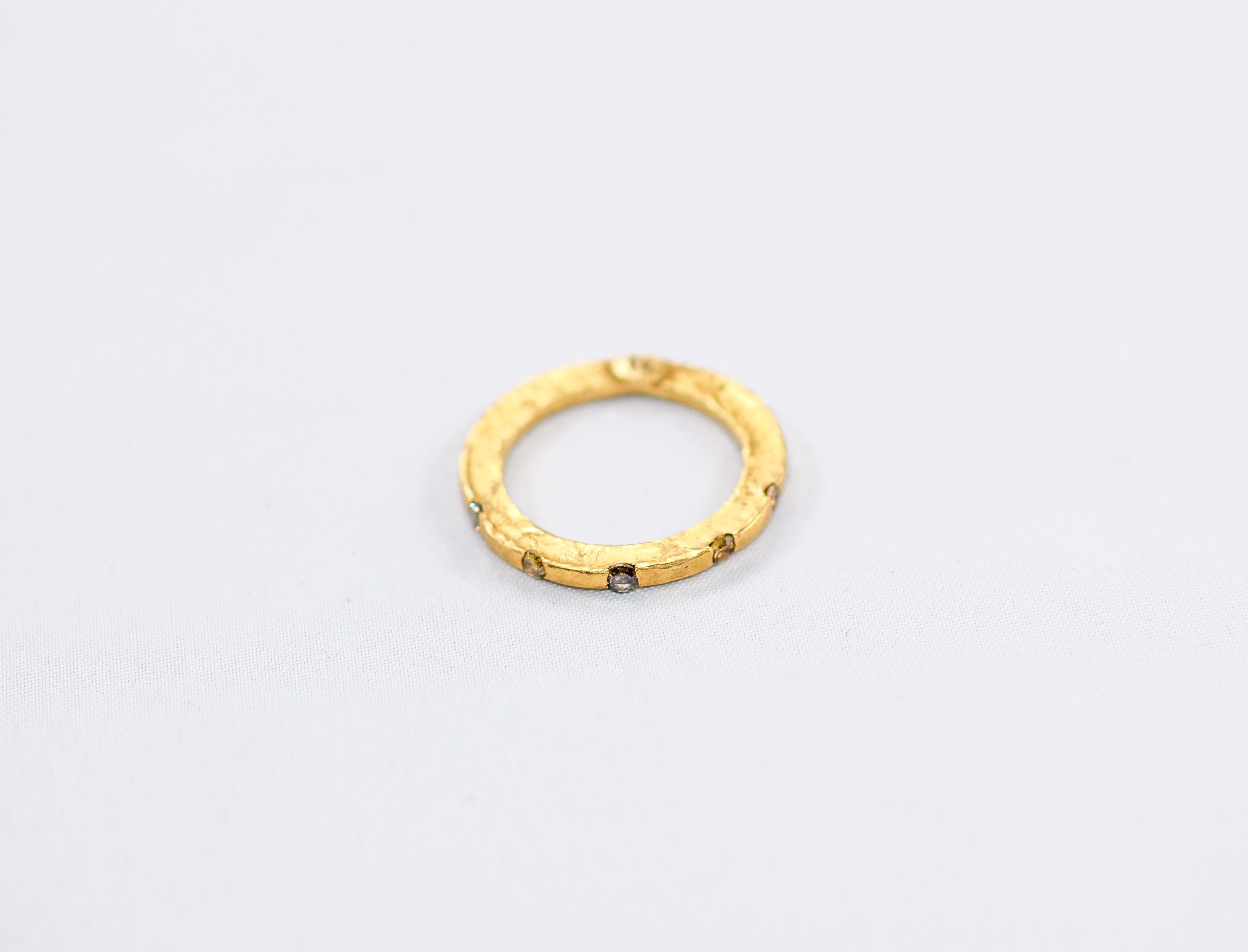 Diamanten Saphir 22K 18K Gold Sterling Silber Braut Hochzeit Band Ring Stack#1 (Moderne) im Angebot