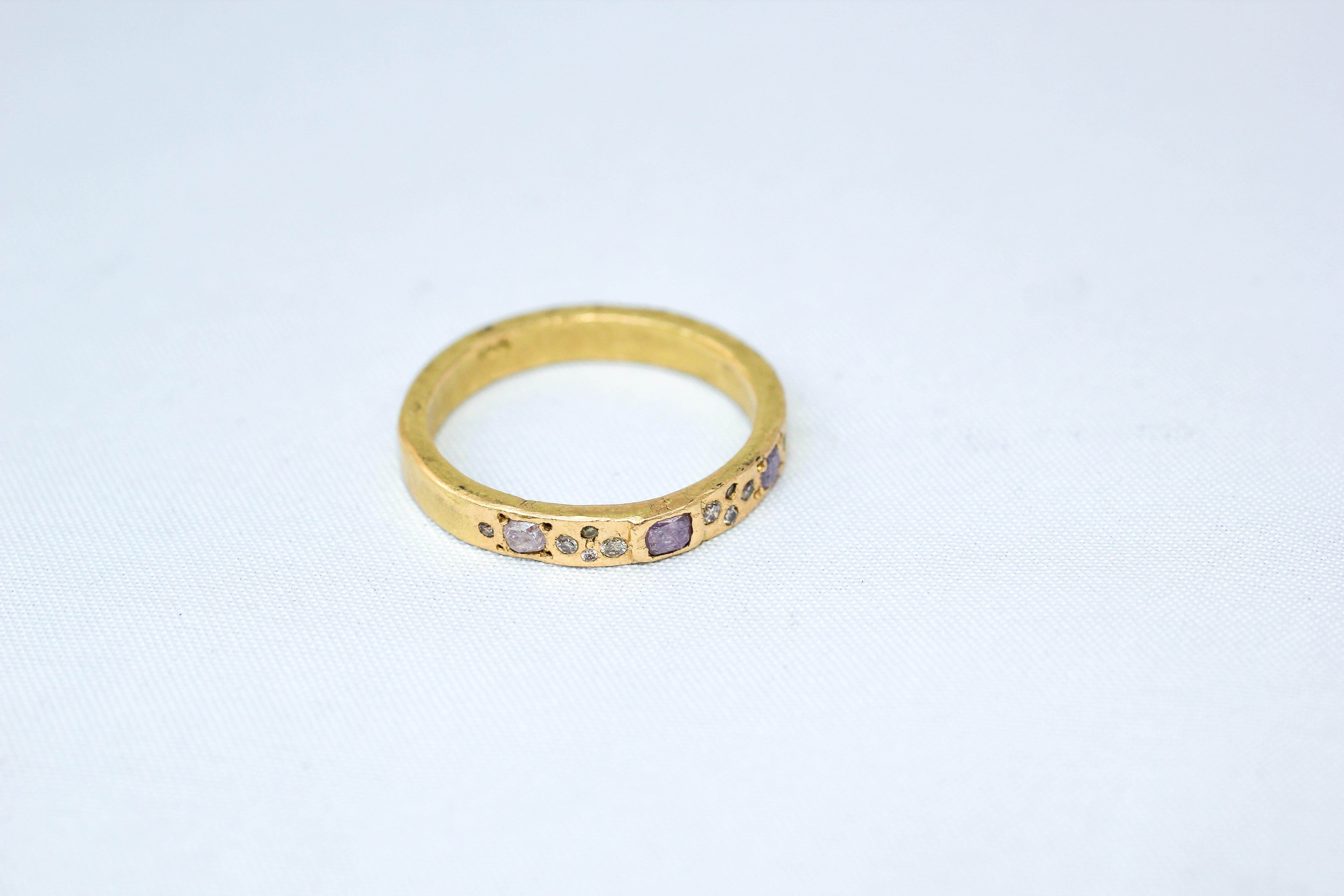 Diamanten Saphir 22K 18K Gold Sterling Silber Braut Hochzeit Band Ring Stack#1 für Damen oder Herren im Angebot