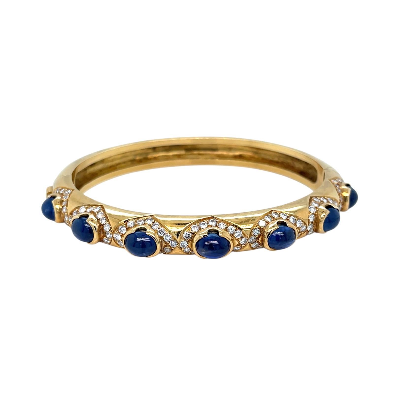 Women's Arcese Rome Diamonds, Sapphire, Ruby, Emerald Gold Trio Of Bangle Bracelets