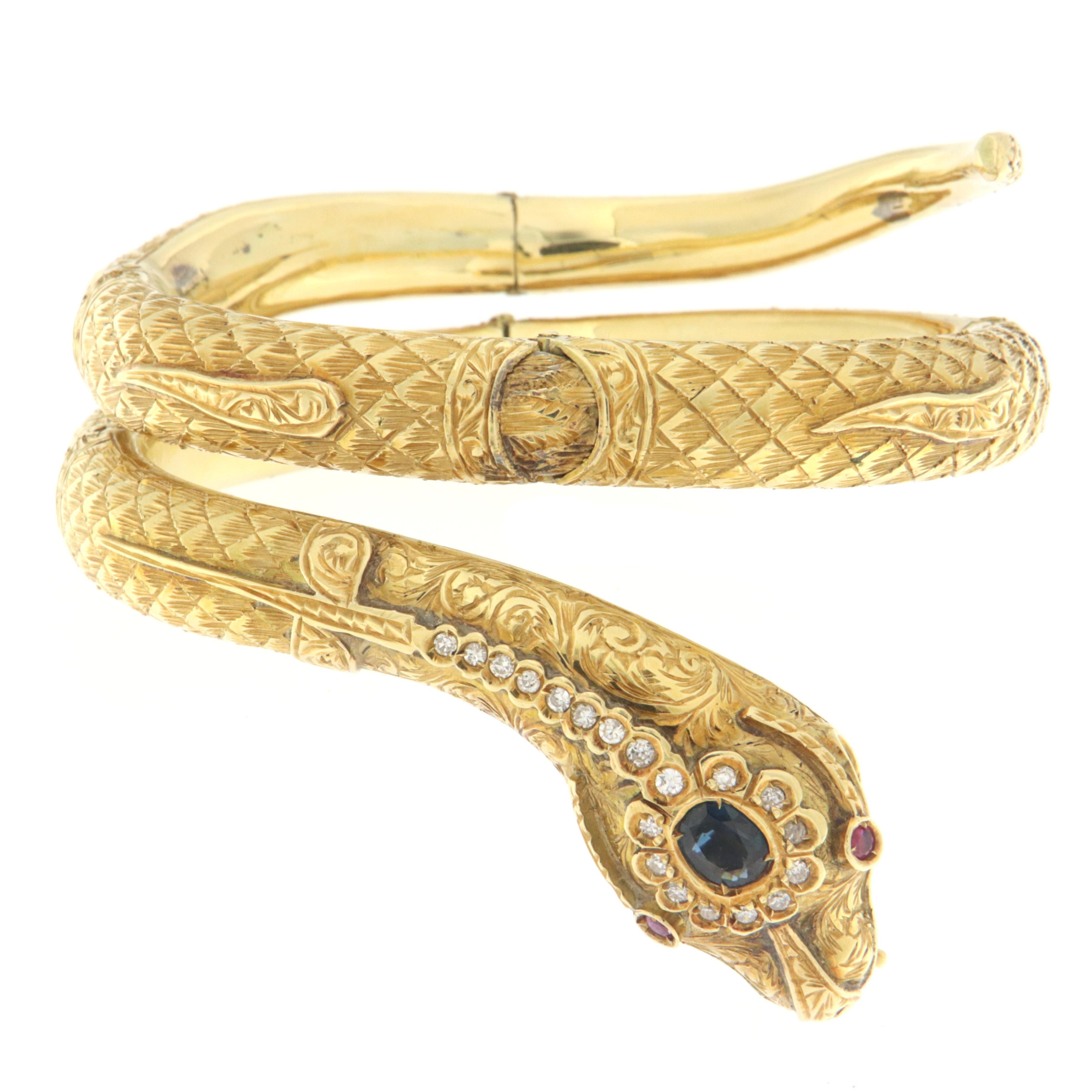 gold bracelet snake