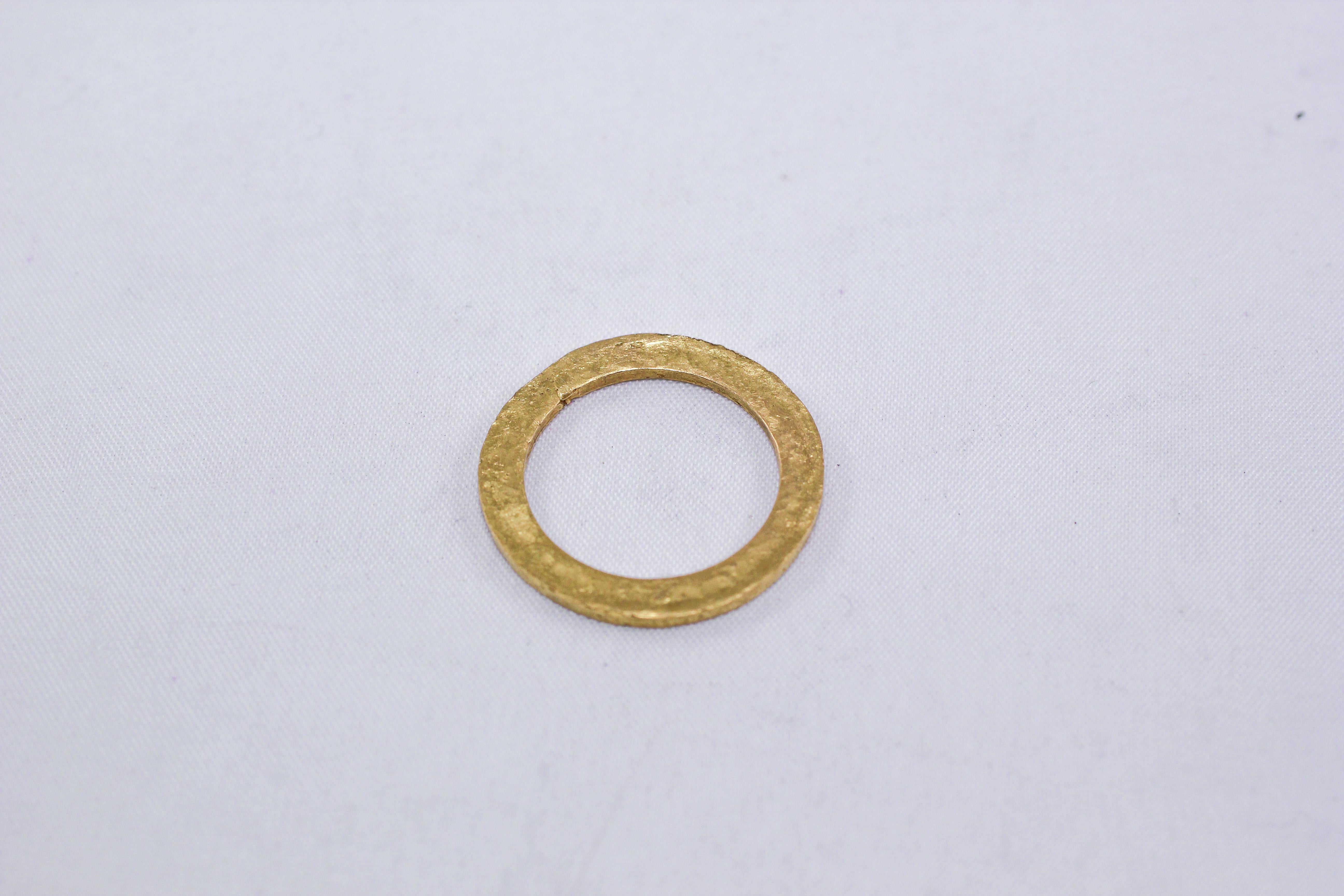 Diamanten Saphire 18k 22k Gold Mode oder Verlobungsring Stapeln Her His Gift im Angebot 6