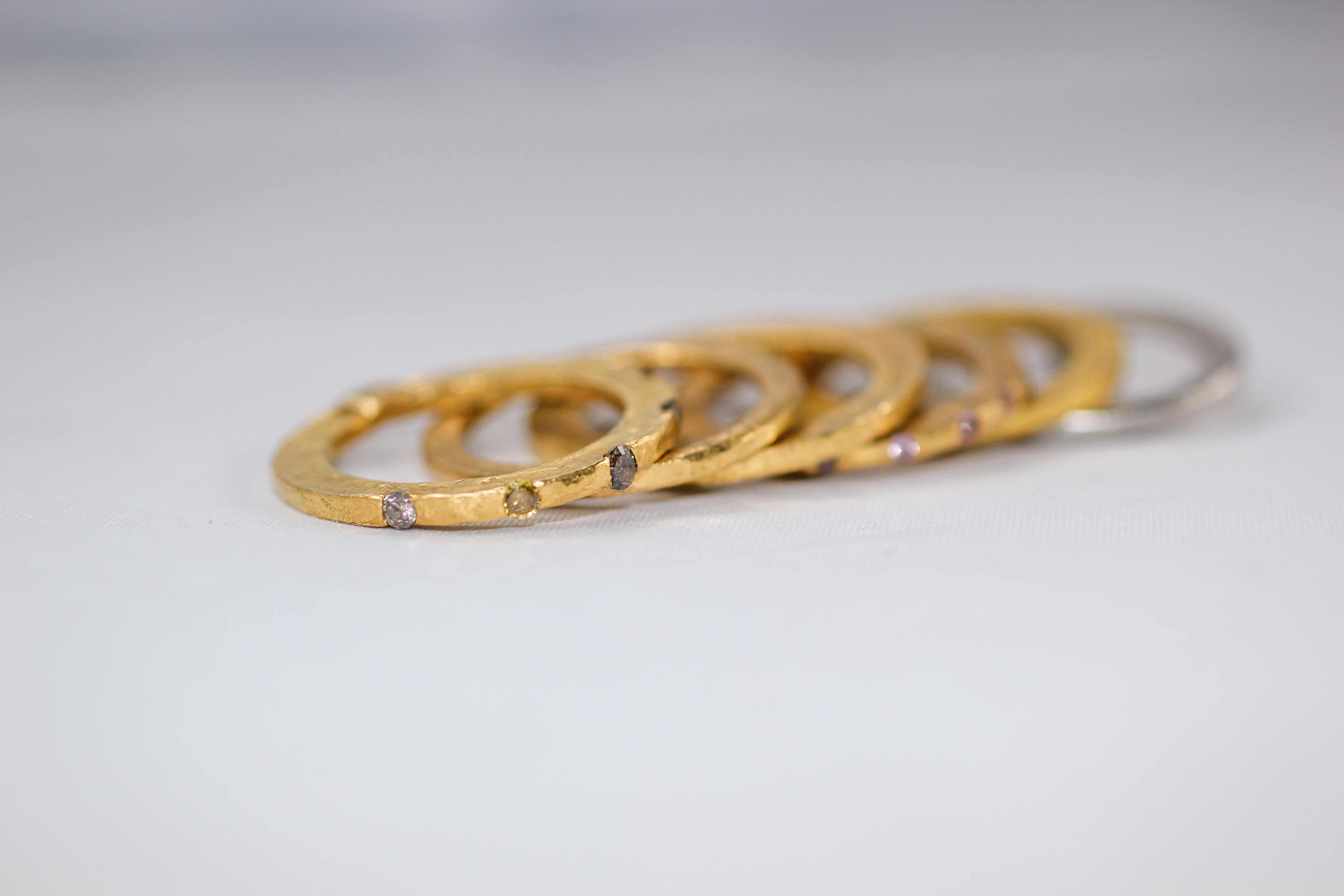 Diamanten Saphire 18k 22k Gold Mode oder Verlobungsring Stapeln Her His Gift für Damen oder Herren im Angebot