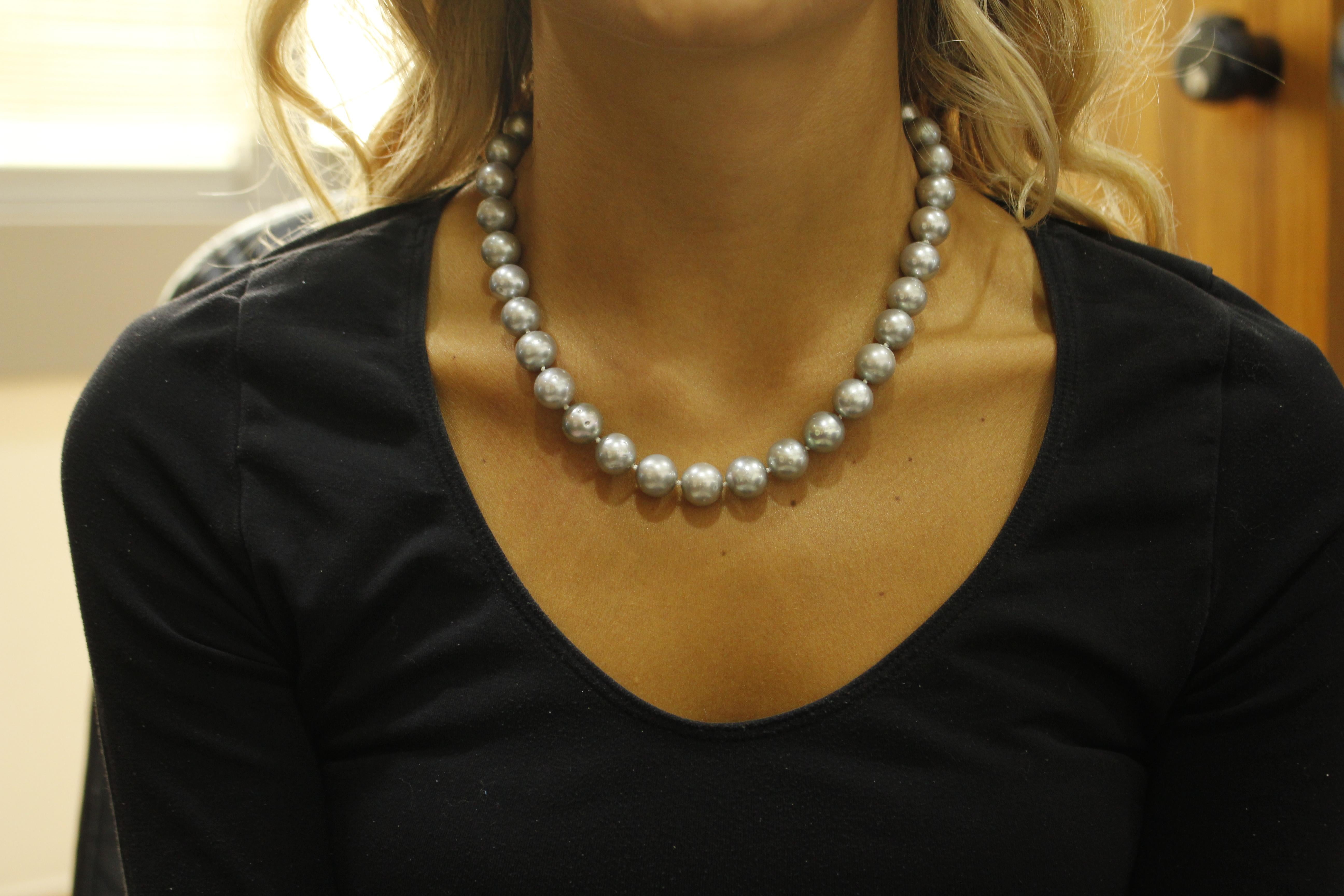 gsilver pearl necklace
