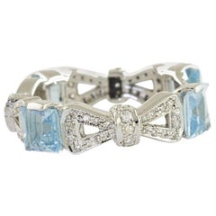 Diamonds Topaz White Gold Eternity Ring