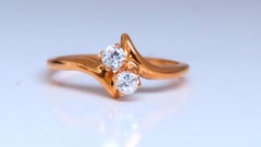 Diamonds Twin Knot Ring 14kt Gold Ref 12292