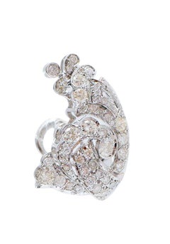 Diamonds, White Gold Earrings.