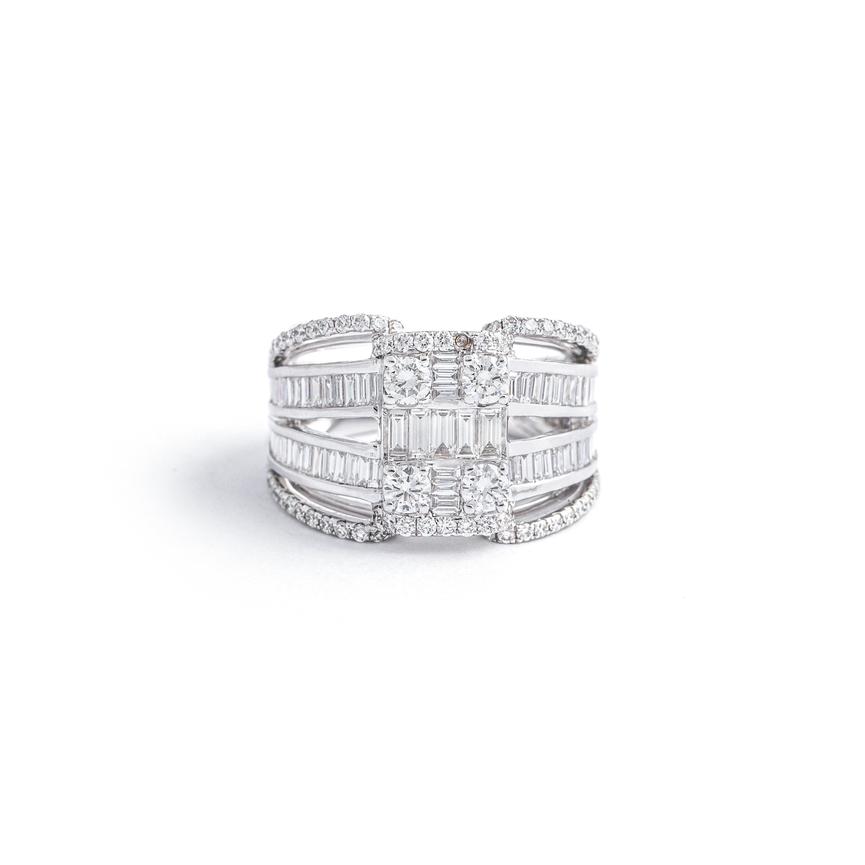 Diamonds White Gold Ring For Sale 2