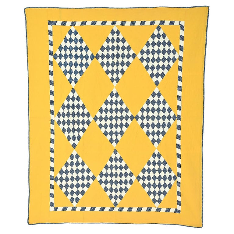 Diamonds Within Diamonds Quilt For Sale at 1stDibs