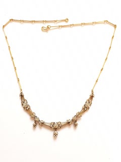Diamonds Yellow Gold Chain Necklace