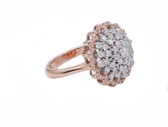 Diamonds, 18 Karat Rose and White Gold Ring