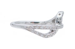 Diamonds, 18 Karat White Gold Modern Ring