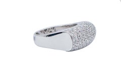 Bague en or blanc 18 carats et diamants