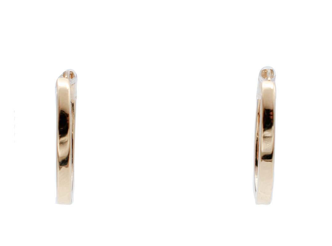 Brilliant Cut Diamonds, 18 Karat Yellow Gold Modern Earrings