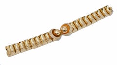 Diamanti, Bracciale Retrò in oro giallo 18 carati