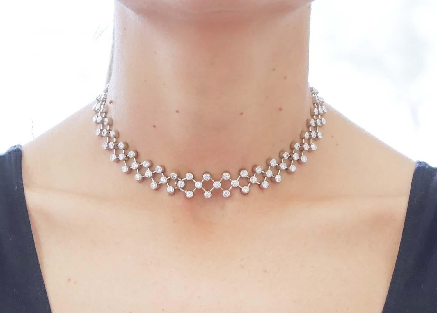 Diamonds, Platinum Bracelets / Necklace. 2