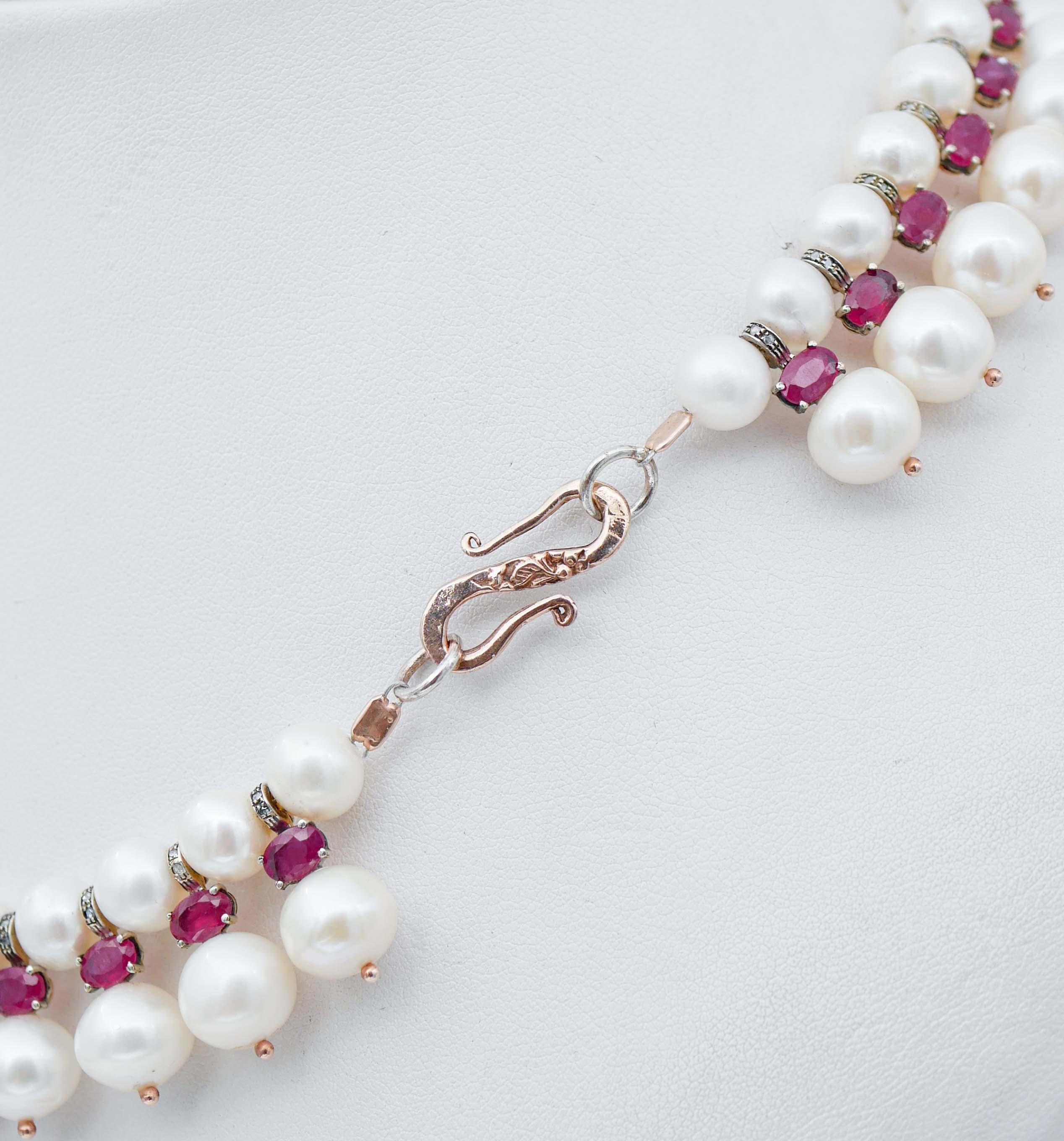 rubies and pearls necklace