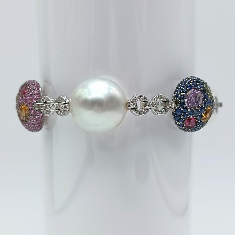 Brilliant Cut Diamrusa Bracelet For Sale