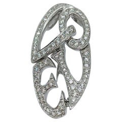 Diamrusa Brooch Pendant white gold LOVE