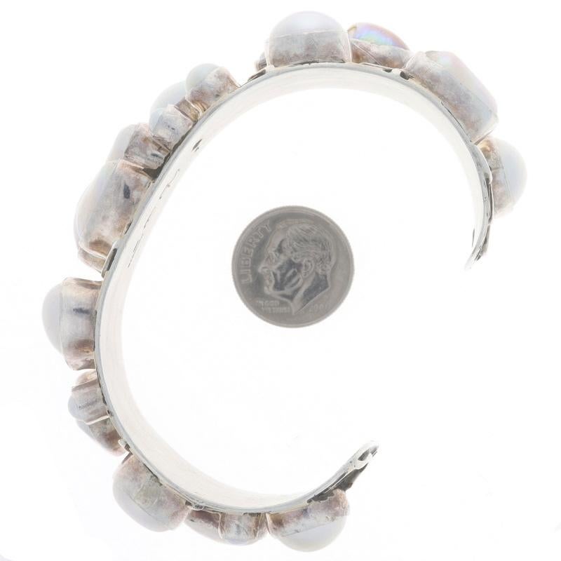 Dian Malouf Cultured Pearl Cuff Bracelet 6 1/2
