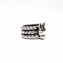Dian Malouf Sterling Silver Texas Donkey Ring