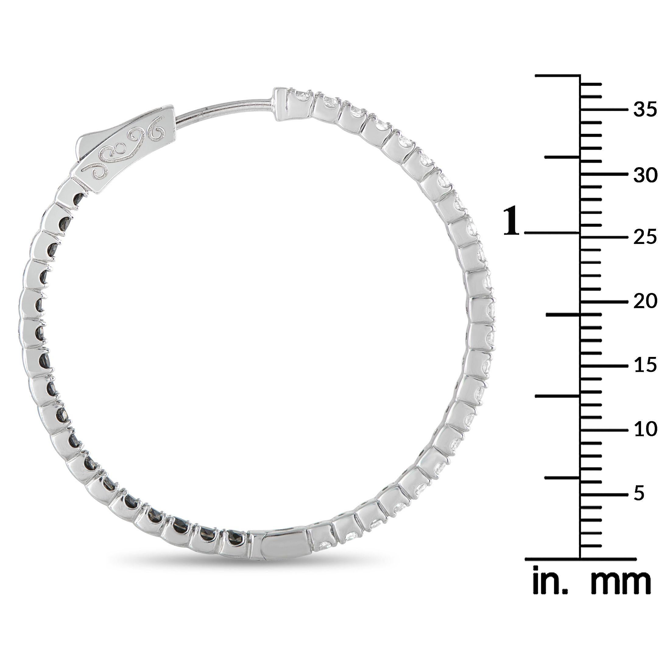 Diana 14k Weißgold 1,50ct Diamant und Saphir Ohrringe DI23-070125 im Zustand „Neu“ im Angebot in Southampton, PA