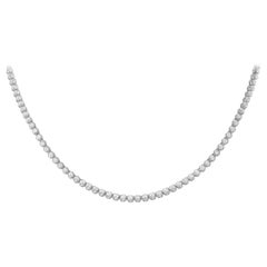 Diana Collar de tenis con diamantes de 11,50 ct en oro blanco de 18 quilates DI04-070225