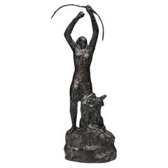 Diana, Bronce Sculpture by Carl Frisendahl, 1920s