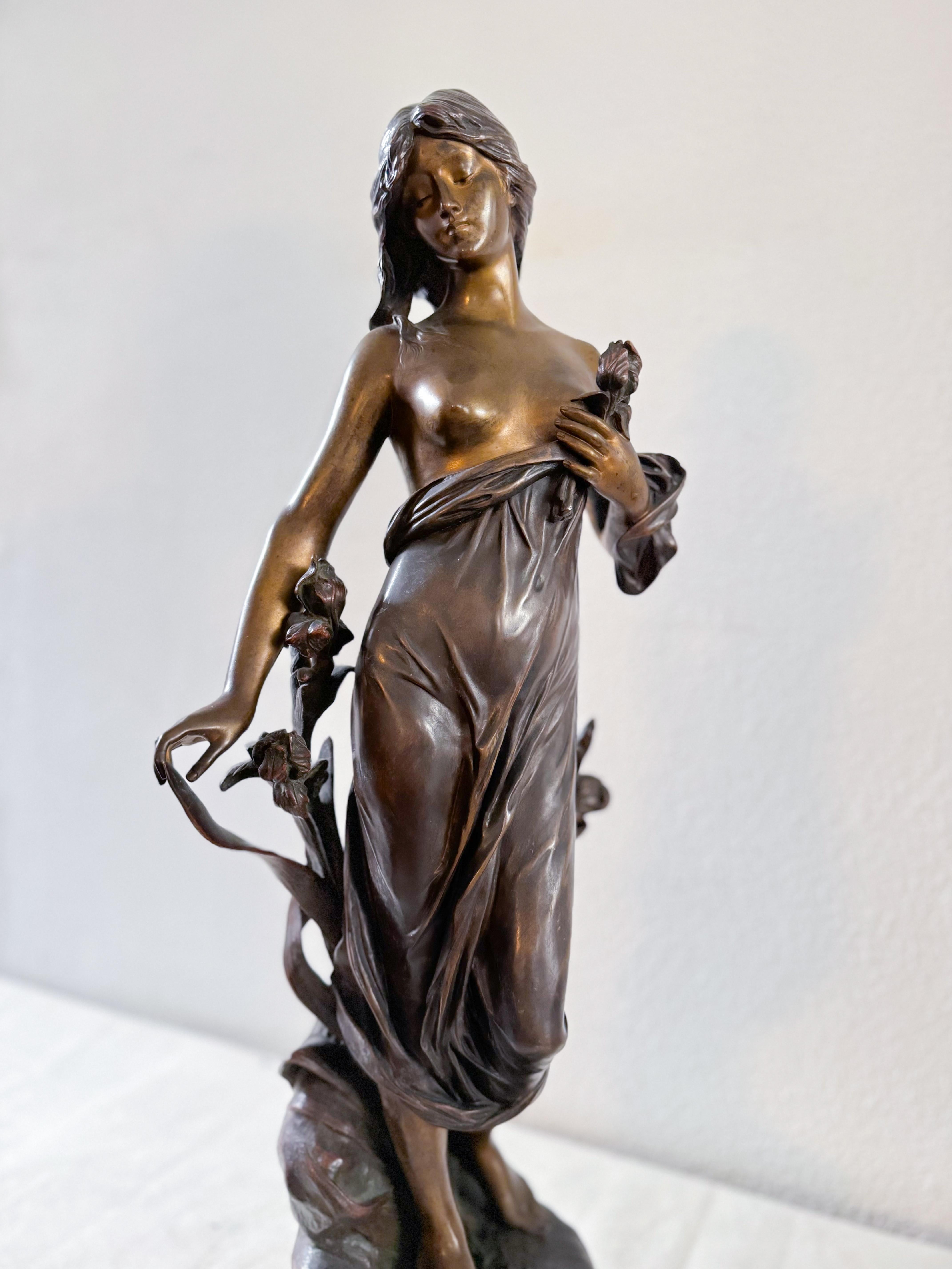 Diana Bronze Sculpture by Drouot, Napoleon III, 19th Century For Sale 4