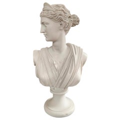 Diana Chasseresse Bust Sculpture, 20th Century