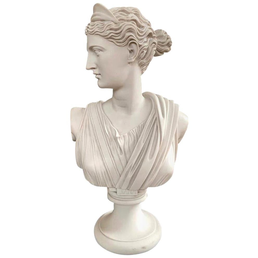 Diana Chasseresse Bust Sculpture, 20th Century For Sale
