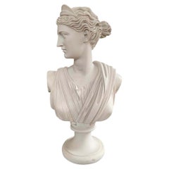 Diana Chasseresse Bust Sculpture, 20th Century