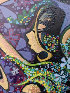 Scarf dancer, Mixed Media on Canvas