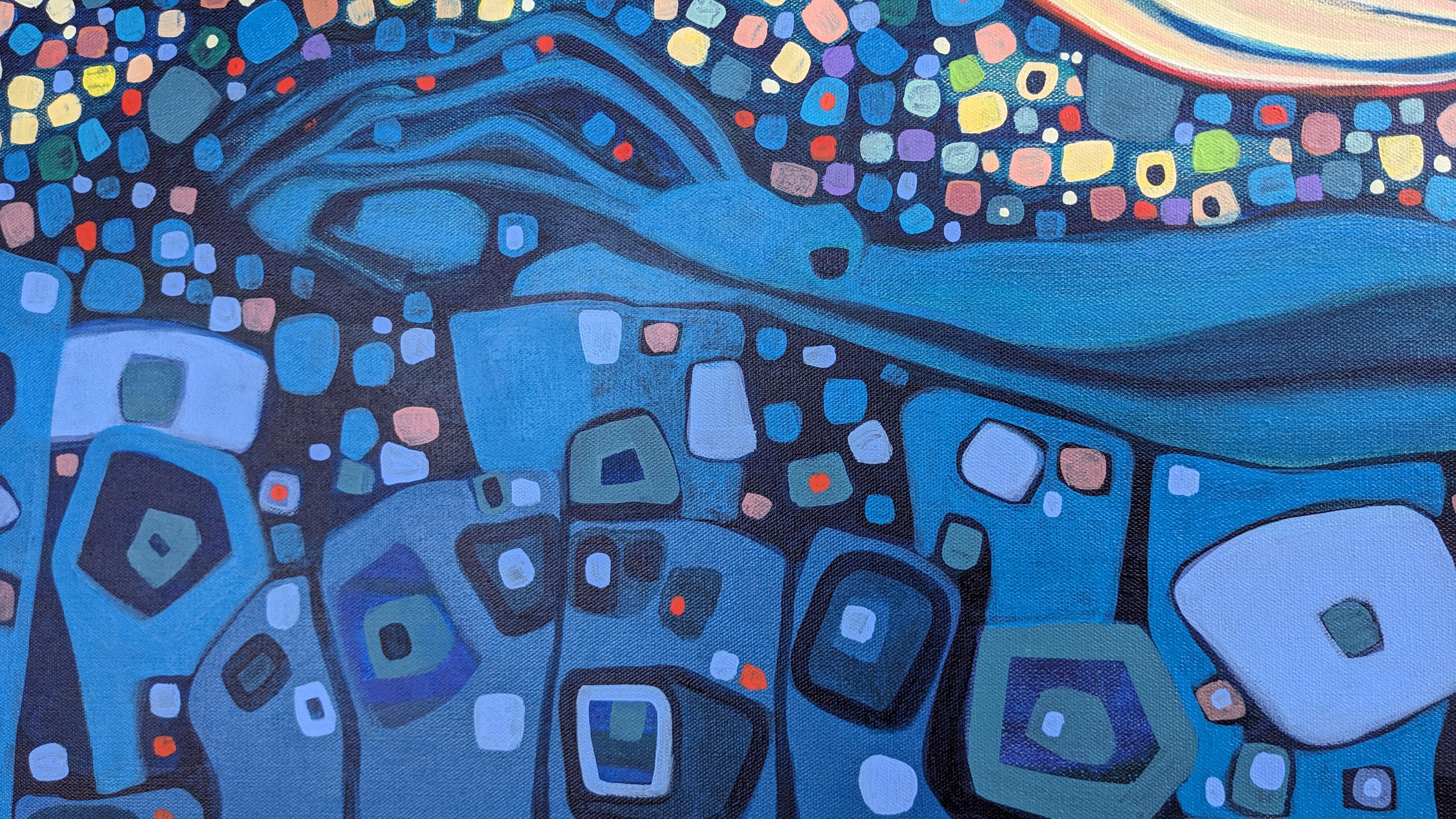 Celestial Entities, Abstract Painting For Sale 3