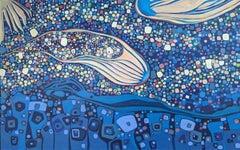 Entités célestes, peinture abstraite