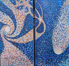 Dans l'obscurité, peinture abstraite
