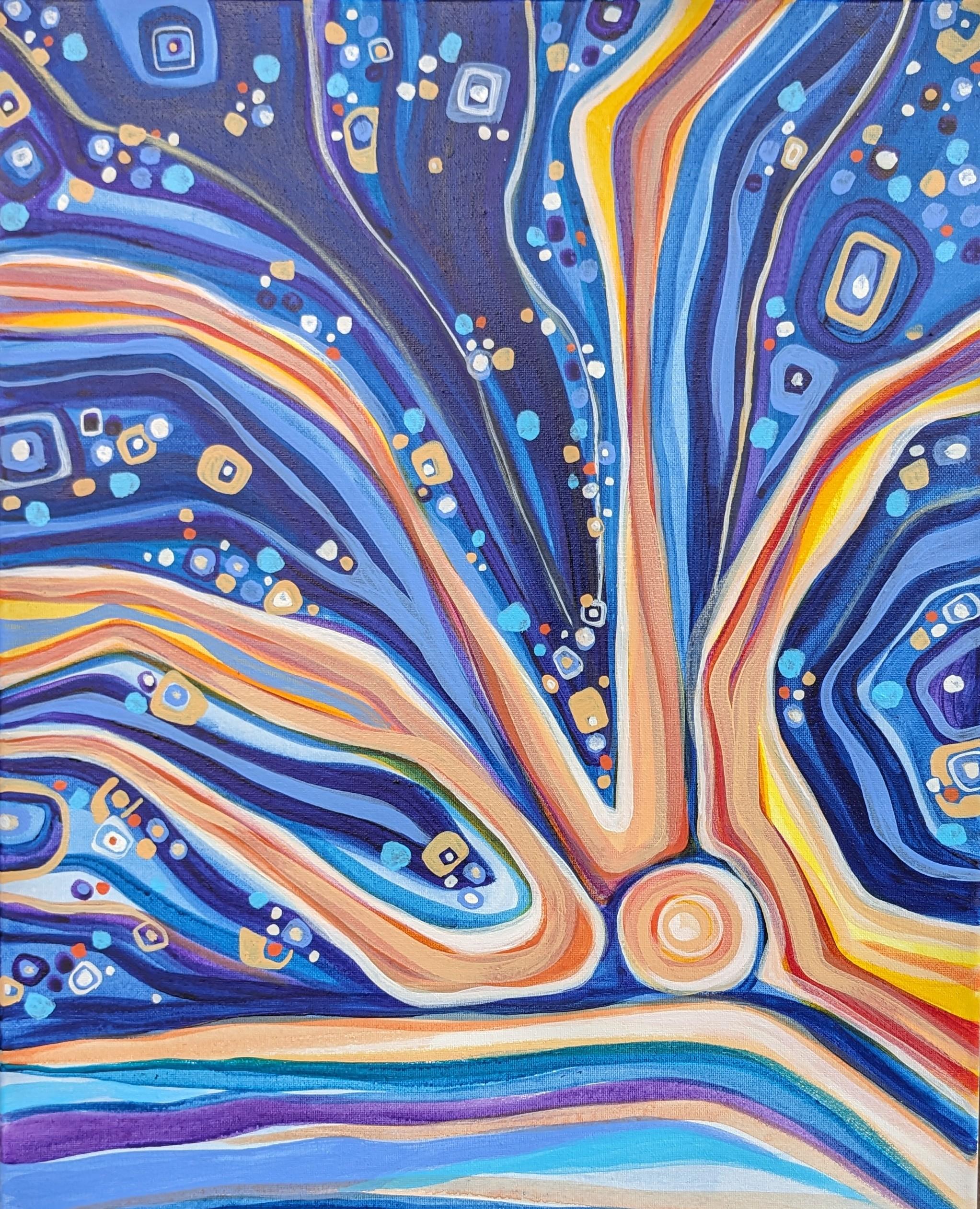 Landscape Painting di Diana Elena Chelaru - Luminescenza, Pittura astratta