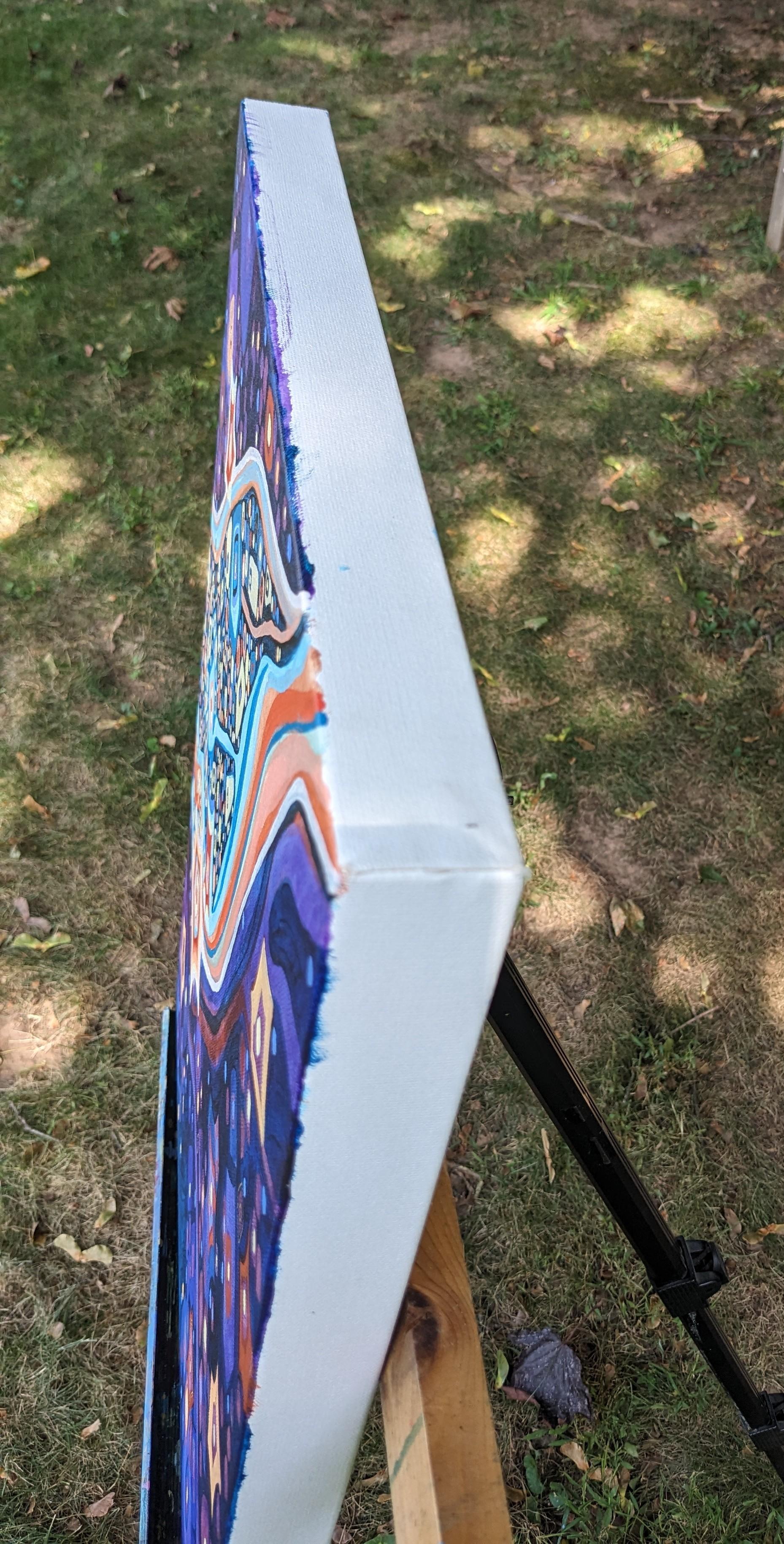 Milky Way, Abstraktes Gemälde – Painting von Diana Elena Chelaru