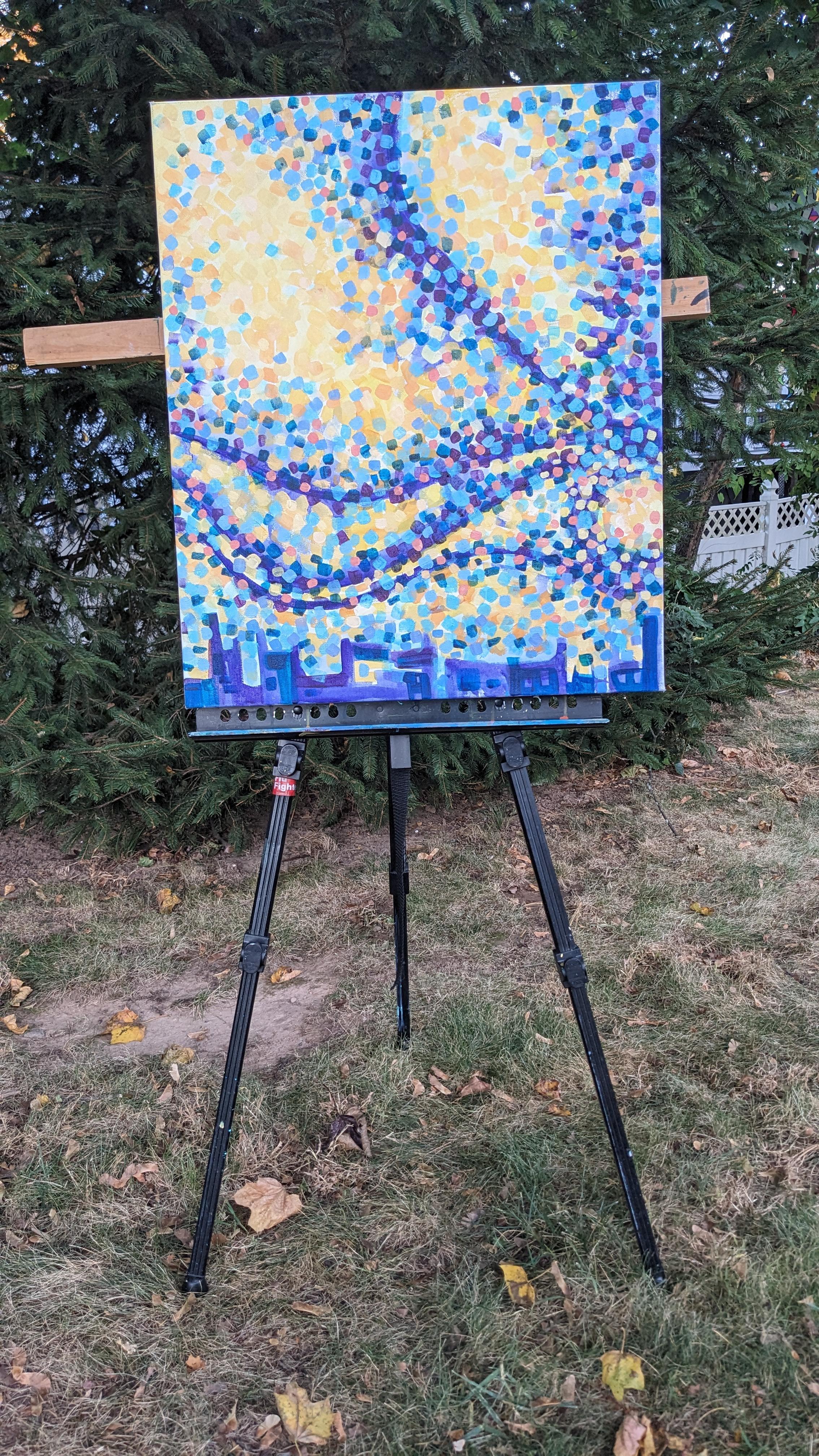 Stella nascente, Pittura astratta - Painting Astratto di Diana Elena Chelaru