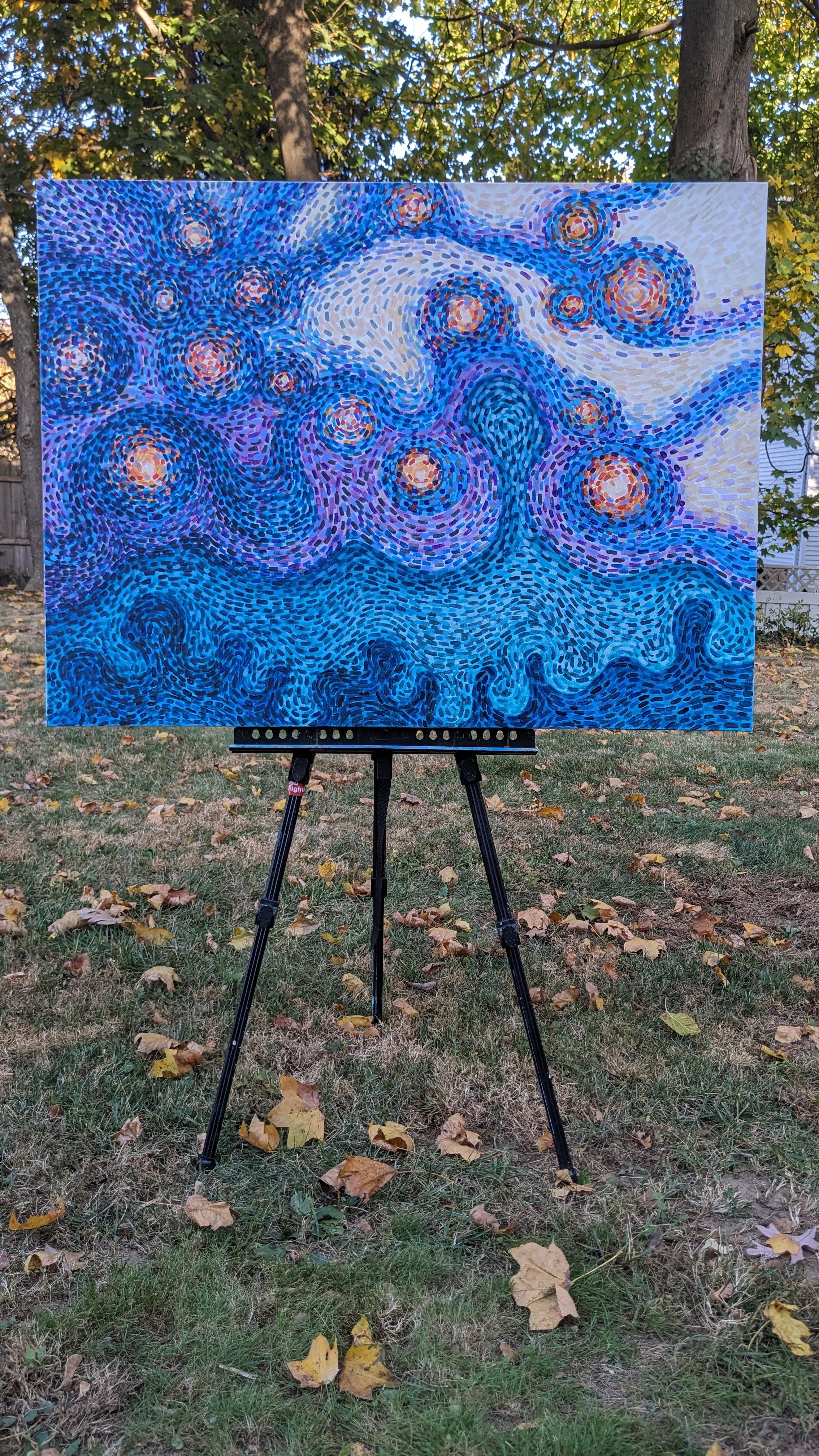 Scintille di luce, Pittura astratta - Painting Astratto di Diana Elena Chelaru