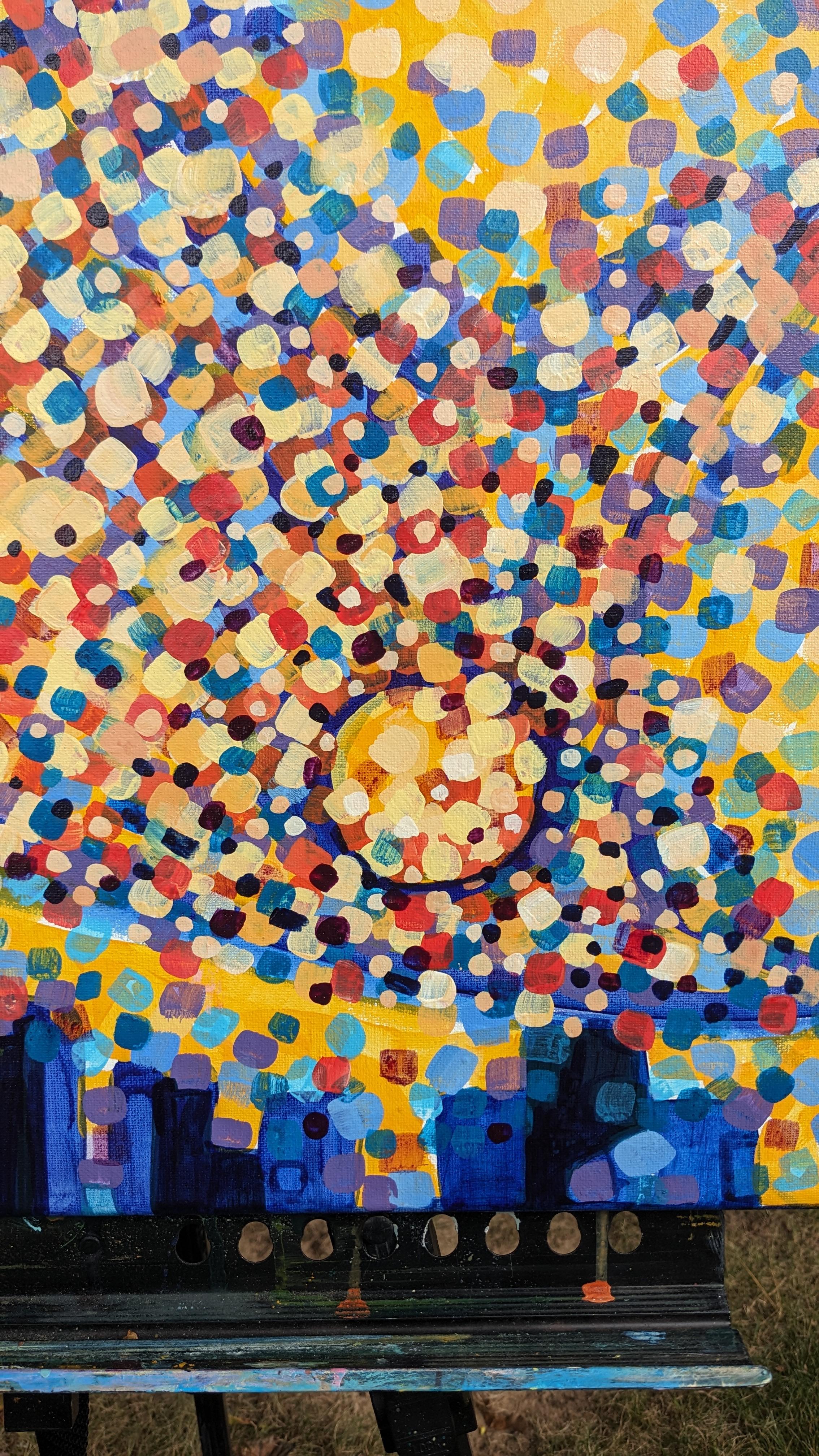 Star over the City, Original Painting For Sale 1