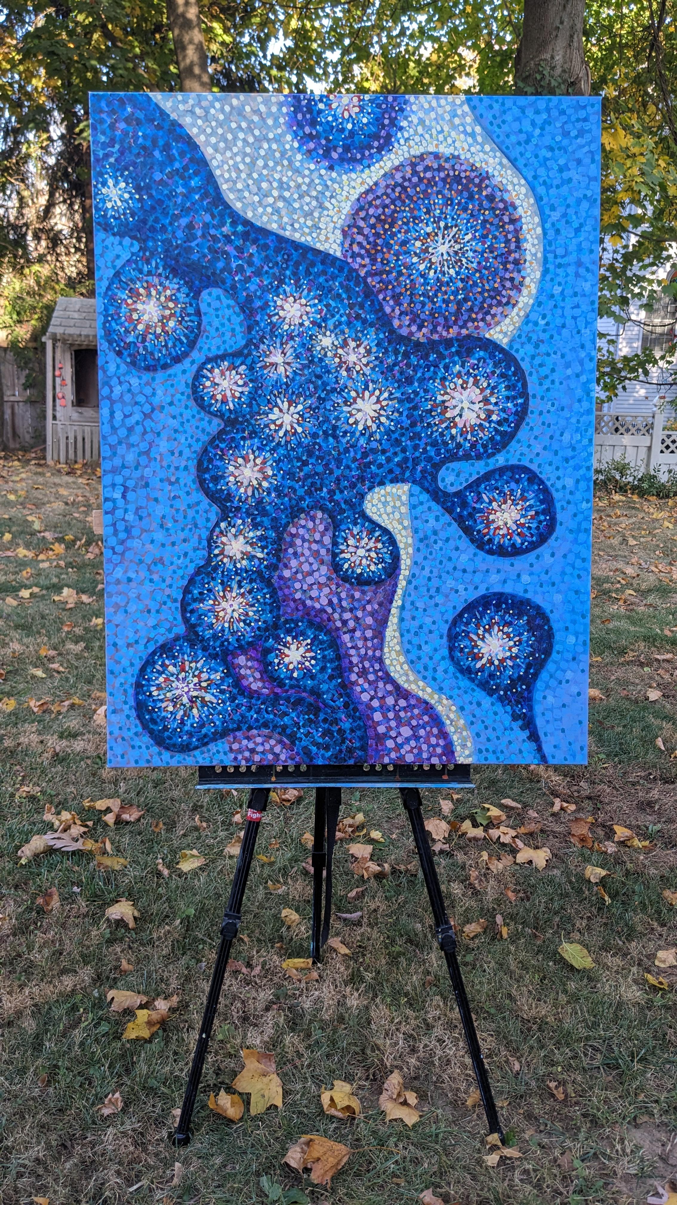 Polvere di Stelar, Pittura astratta - Painting Astratto di Diana Elena Chelaru