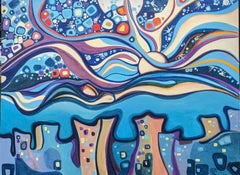 Sunrise over the City, Original Painting
