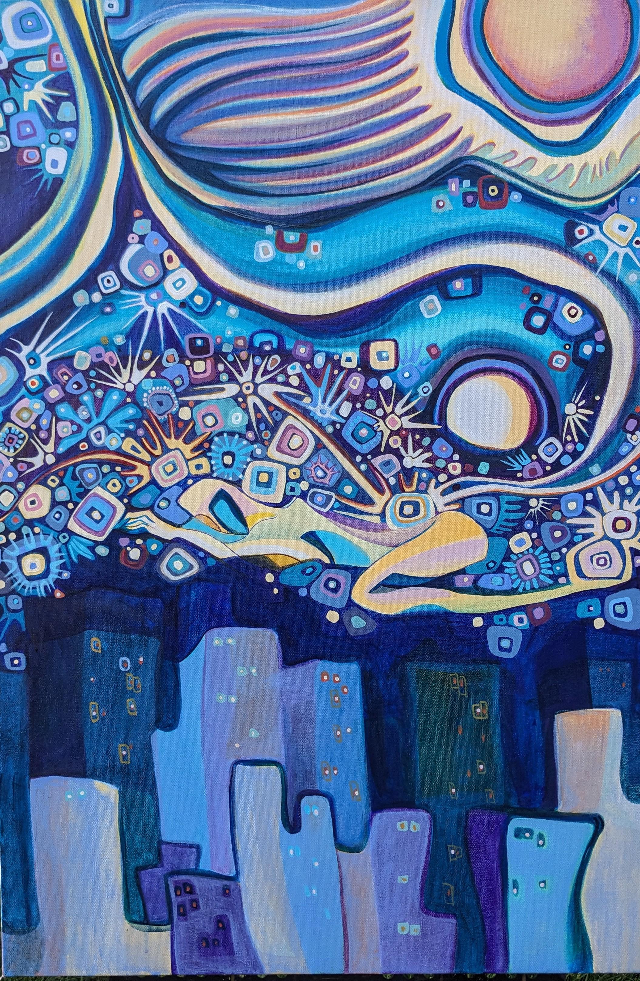 Sotto le stelle, dipinto originale