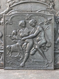 Diana Fireplace Back Plate, France, 18th Century