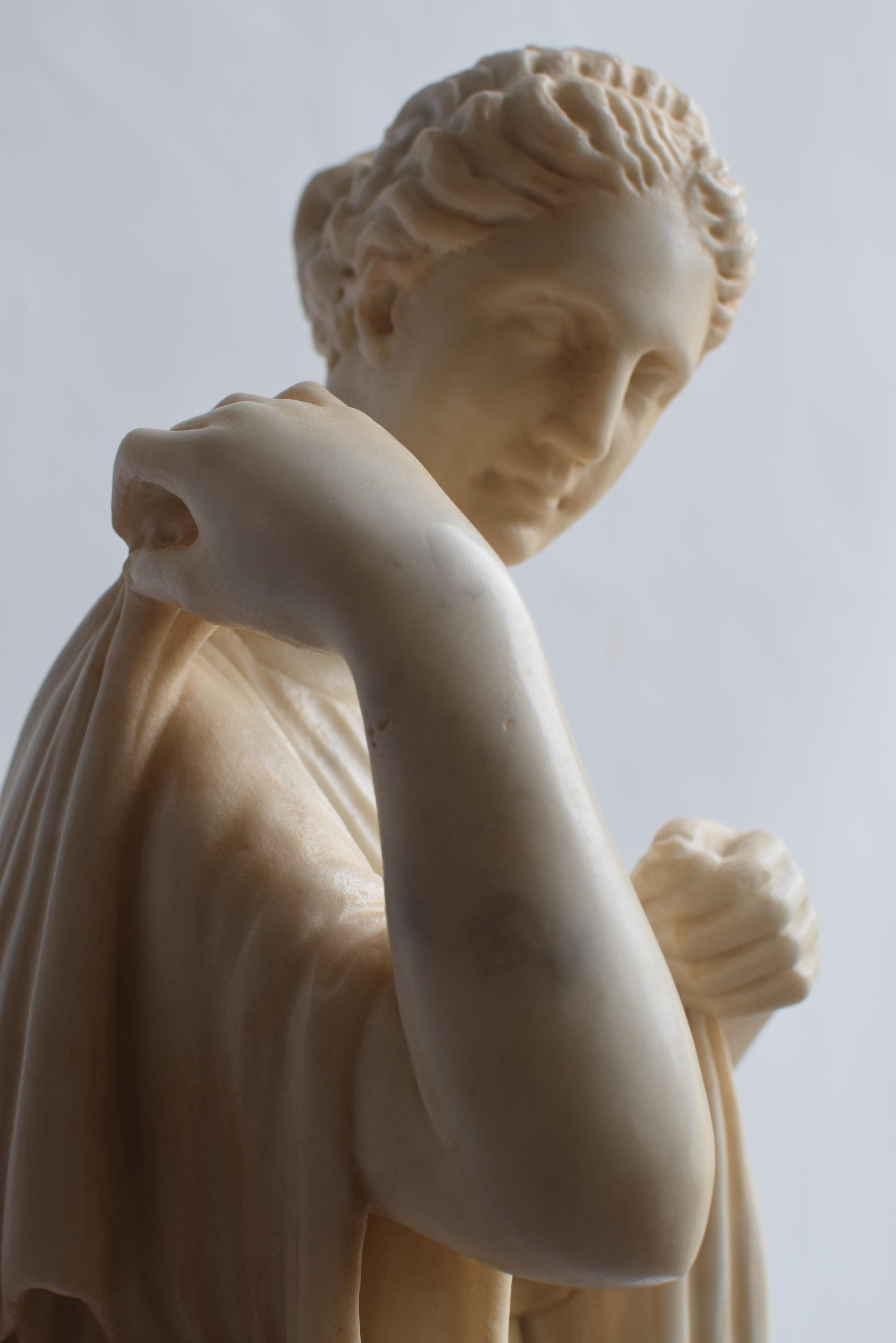 Diana Gabii, sculpture sur marbre blanc de Carrare, fabriquée en Italie en vente 1